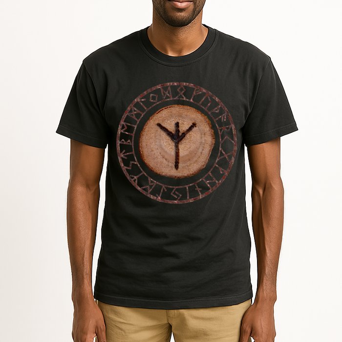 Algiz Elder Futhark Rune Tall T-Shirt