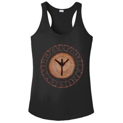 Algiz Elder Futhark Rune Ladies PosiCharge Competitor Racerback Tank