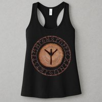 Algiz Elder Futhark Rune Womens Tank Top