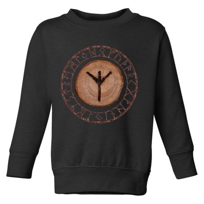Algiz Elder Futhark Rune Toddler Sweatshirt