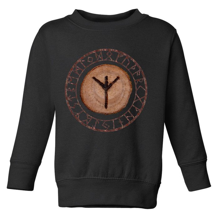 Algiz Elder Futhark Rune Toddler Sweatshirt