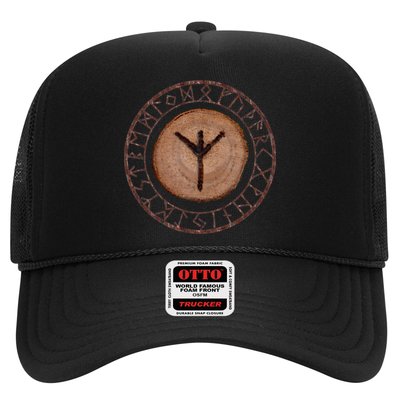 Algiz Elder Futhark Rune Trucker Hat