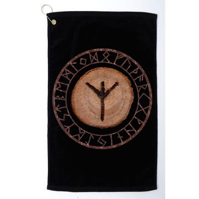 Algiz Elder Futhark Rune Golf Towel