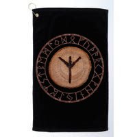 Algiz Elder Futhark Rune Golf Towel