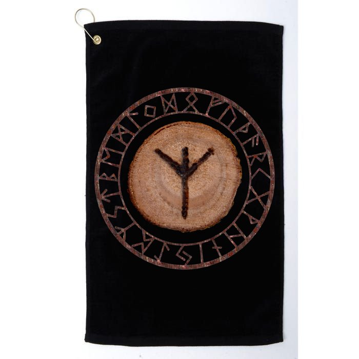 Algiz Elder Futhark Rune Golf Towel