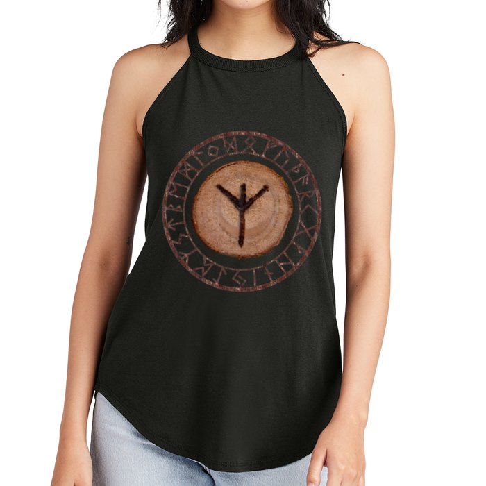 Algiz Elder Futhark Rune Women's Perfect Tri Rocker Tank