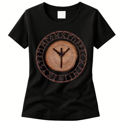 Algiz Elder Futhark Rune Womens T-Shirt