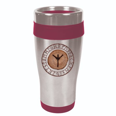 Algiz Elder Futhark Rune 16oz Travel Tumbler