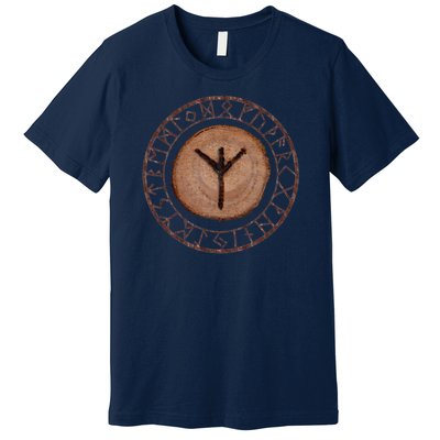 Algiz Elder Futhark Rune Premium T-Shirt