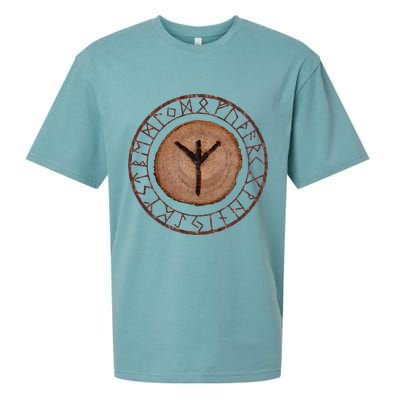 Algiz Elder Futhark Rune Sueded Cloud Jersey T-Shirt