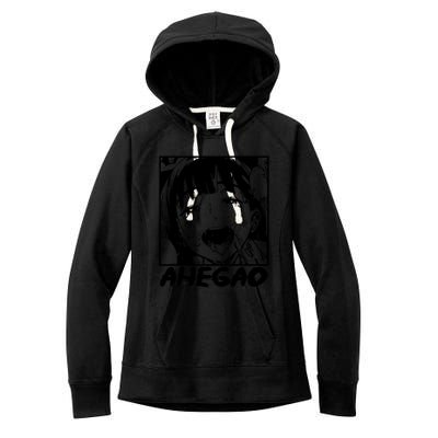 Ahegao Emoji Face Cartoon Women's Fleece Hoodie