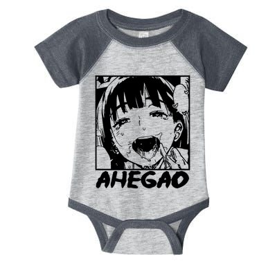 Ahegao Emoji Face Cartoon Infant Baby Jersey Bodysuit