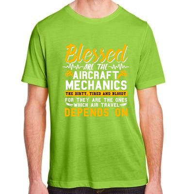 Aircraft Engineer Funny Gift Plane Mechanic Technician Meaningful Gift Adult ChromaSoft Performance T-Shirt