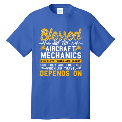 Aircraft Engineer Funny Gift Plane Mechanic Technician Meaningful Gift Tall T-Shirt