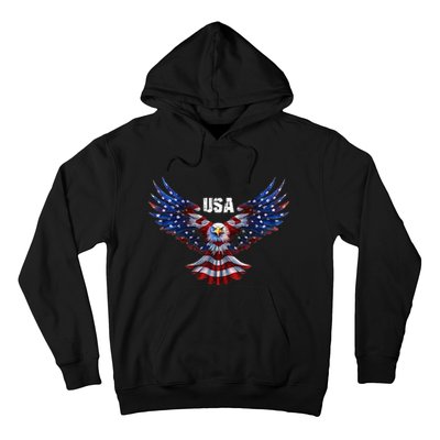 American Eagle Flag USA 4th Of July Hoodie