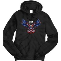 American Eagle Flag USA 4th Of July Tie Dye Hoodie