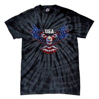 American Eagle Flag USA 4th Of July Tie-Dye T-Shirt