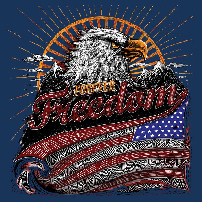 American Eagle Forever Freedom USA Cooling Performance Crew T-Shirt
