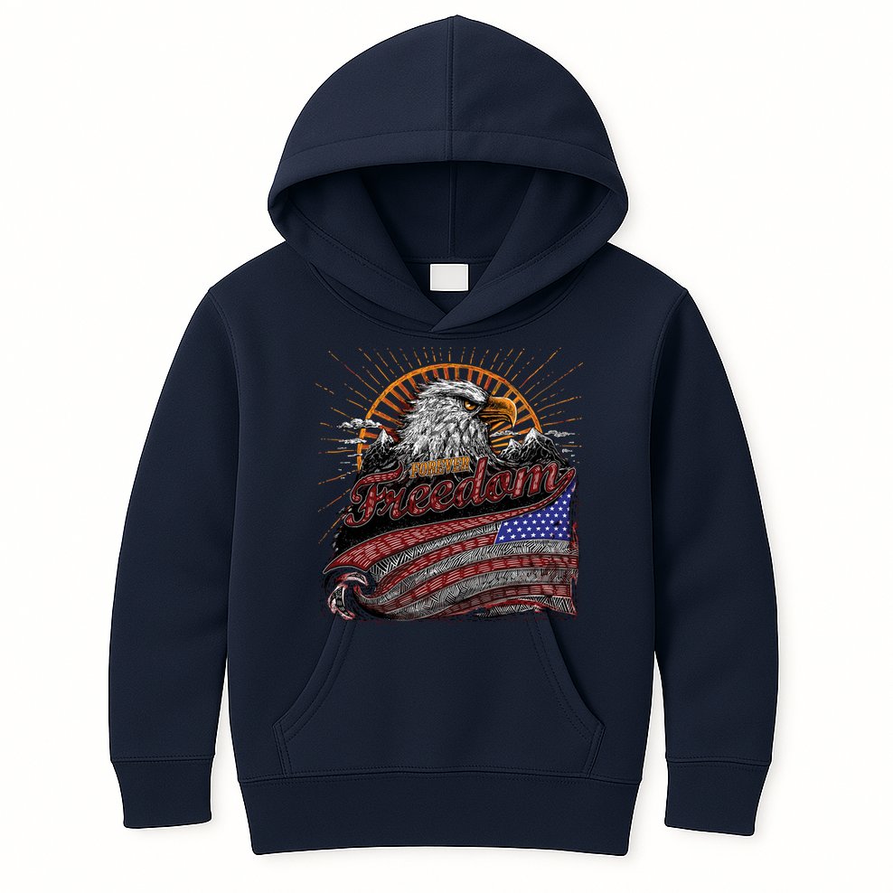 American Eagle Forever Freedom USA Kids Hoodie
