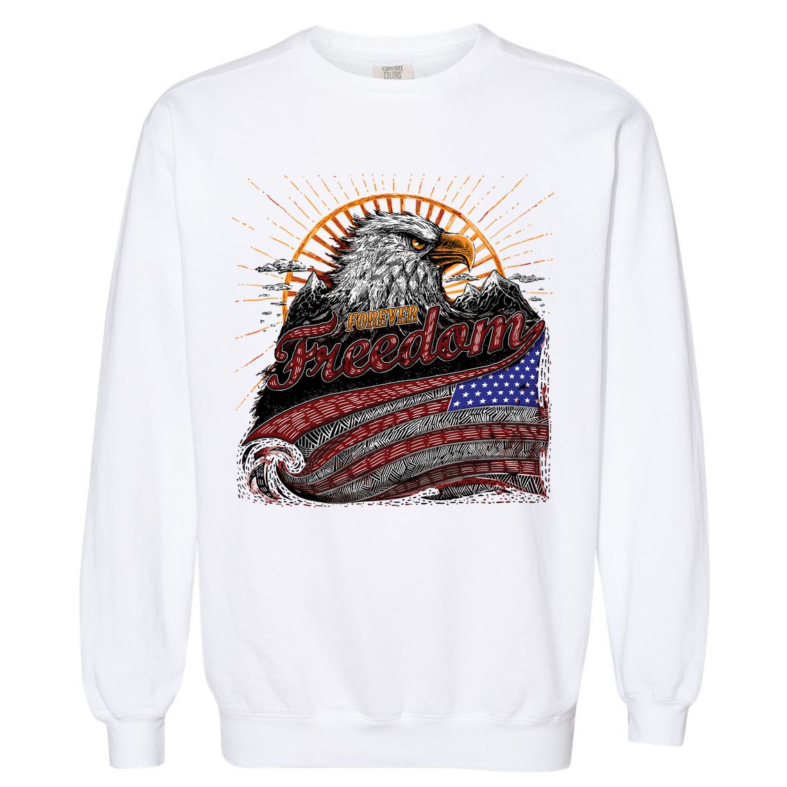American Eagle Forever Freedom USA Garment-Dyed Sweatshirt