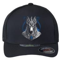 Anubis Egyptian God Realistic Flexfit Unipanel Trucker Cap