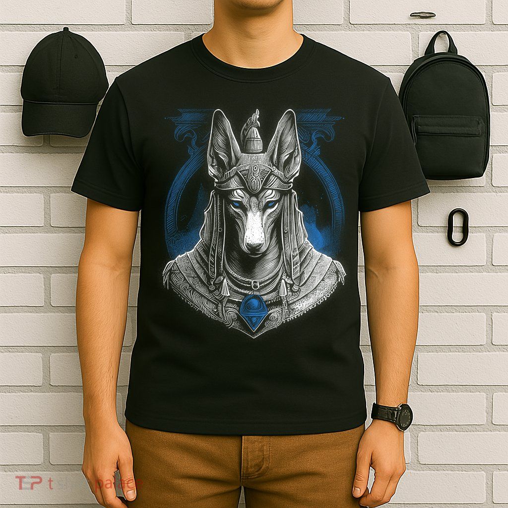 Anubis Egyptian God Realistic T-Shirt