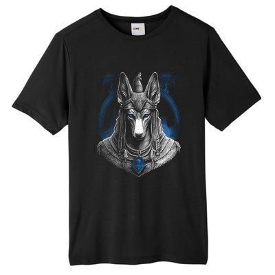 Anubis Egyptian God Realistic Tall Fusion ChromaSoft Performance T-Shirt