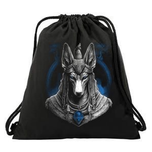 Anubis Egyptian God Realistic Drawstring Bag