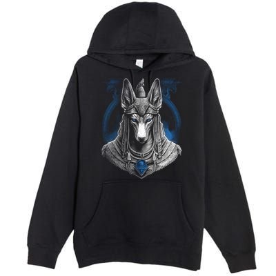 Anubis Egyptian God Realistic Premium Pullover Hoodie