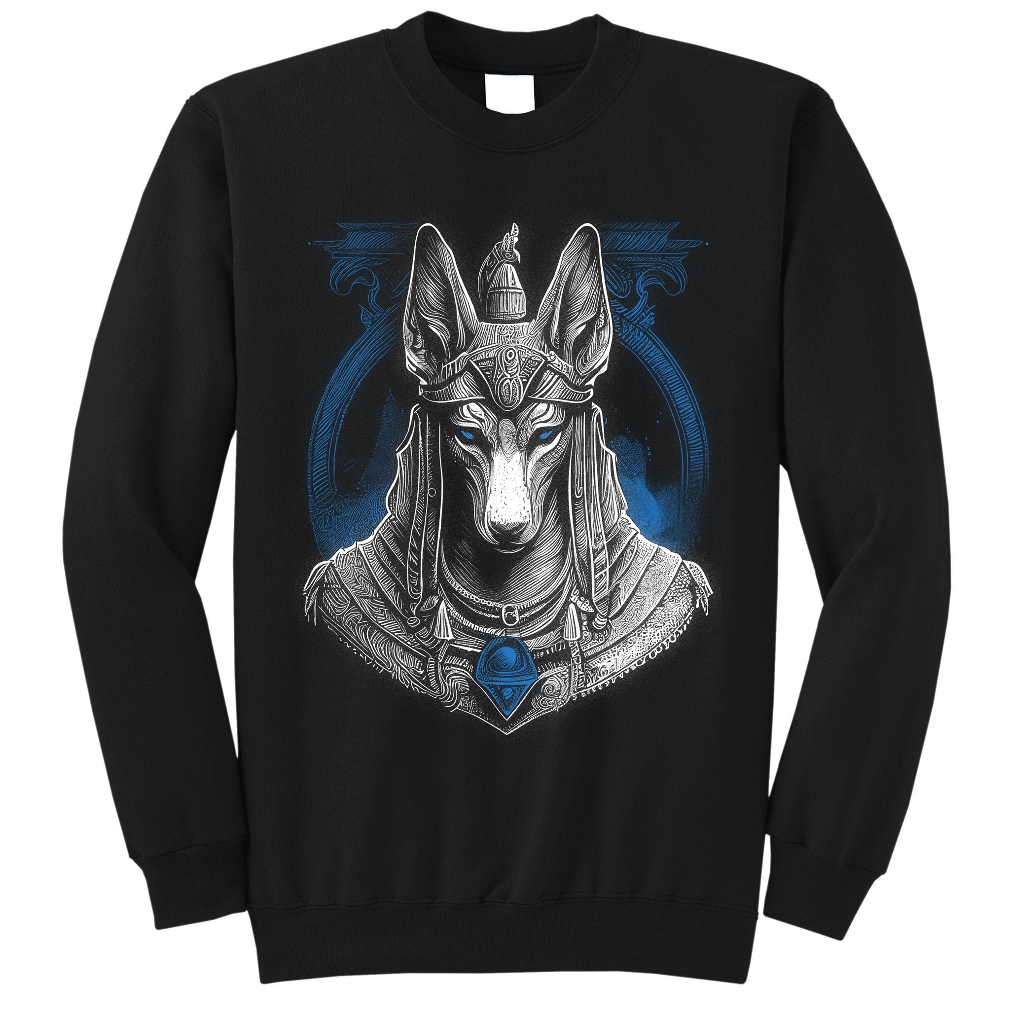 Anubis Egyptian God Realistic Tall Sweatshirt