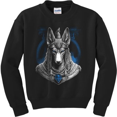 Anubis Egyptian God Realistic Kids Sweatshirt