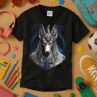 Anubis Egyptian God Realistic Kids T-Shirt