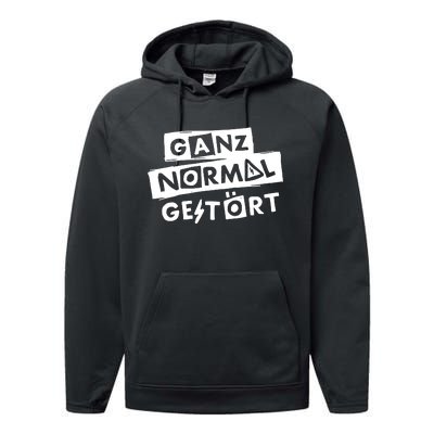 Alexander Eder Ganz Normal GestöRt Performance Fleece Hoodie