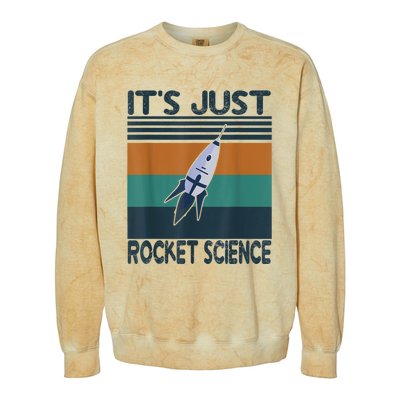 Aerospace Engineering Gifts It's Just Rocket Science Space Colorblast Crewneck Sweatshirt