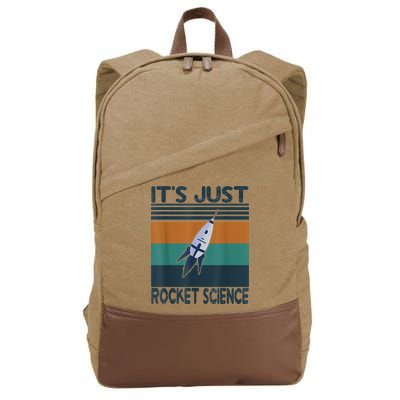 Aerospace Engineering Gifts It's Just Rocket Science Space Cotton Canvas Backpack