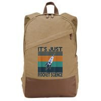 Aerospace Engineering Gifts It's Just Rocket Science Space Cotton Canvas Backpack