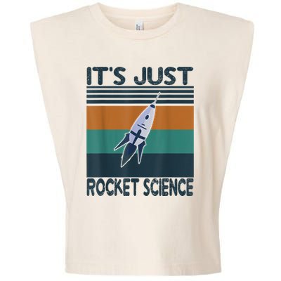 Aerospace Engineering Gifts It's Just Rocket Science Space Garment-Dyed Women's Muscle Tee