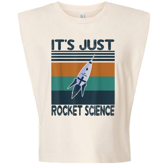 Aerospace Engineering Gifts It's Just Rocket Science Space Garment-Dyed Women's Muscle Tee