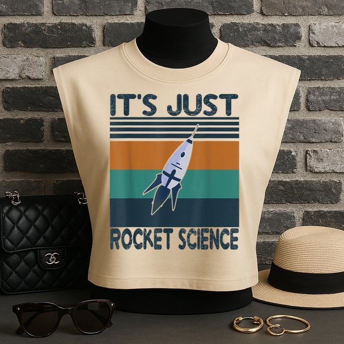 Aerospace Engineering Gifts It's Just Rocket Science Space Garment-Dyed Women's Muscle Tee