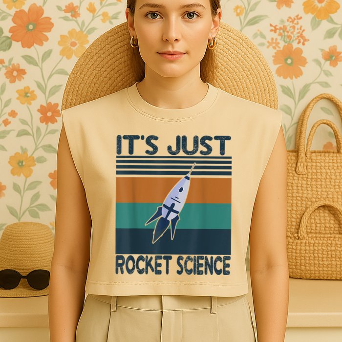 Aerospace Engineering Gifts It's Just Rocket Science Space Garment-Dyed Women's Muscle Tee
