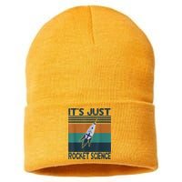 Aerospace Engineering Gifts It's Just Rocket Science Space Sustainable Knit Beanie