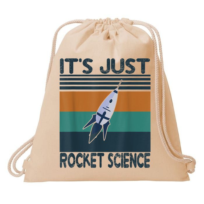 Aerospace Engineering Gifts It's Just Rocket Science Space Drawstring Bag