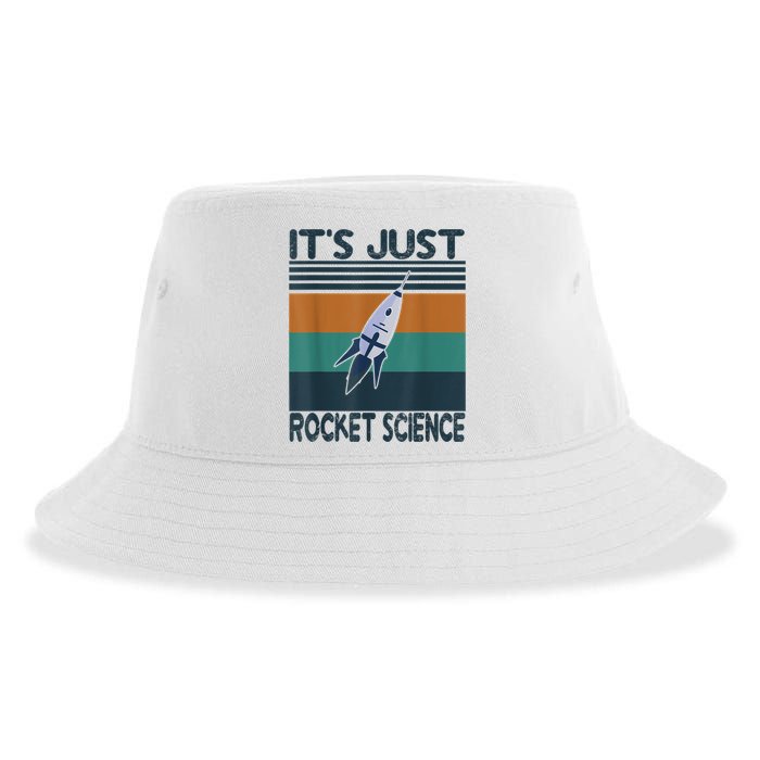 Aerospace Engineering Gifts It's Just Rocket Science Space Sustainable Bucket Hat