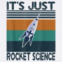 Aerospace Engineering Gifts It's Just Rocket Science Space Flatbill Hat