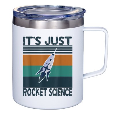 Aerospace Engineering Gifts It's Just Rocket Science Space 12oz Stainless Steel Coffee Mug