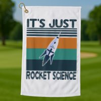 Aerospace Engineering Gifts It's Just Rocket Science Space Golf Towel