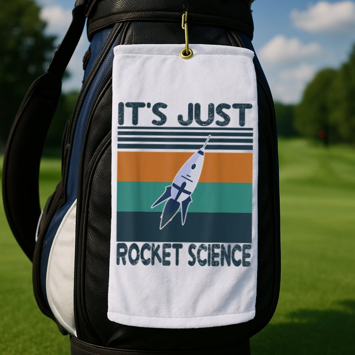 Aerospace Engineering Gifts It's Just Rocket Science Space Golf Towel