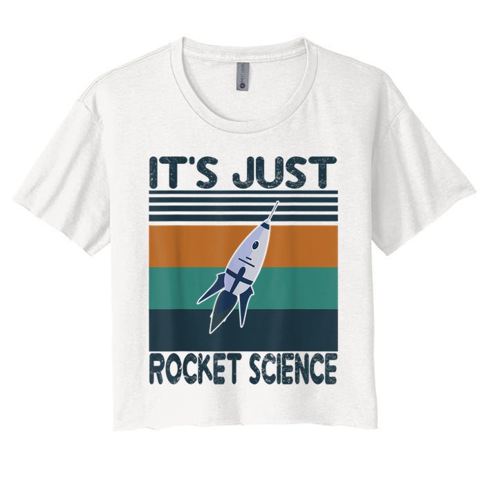 Aerospace Engineering Gifts It's Just Rocket Science Space Crop Top