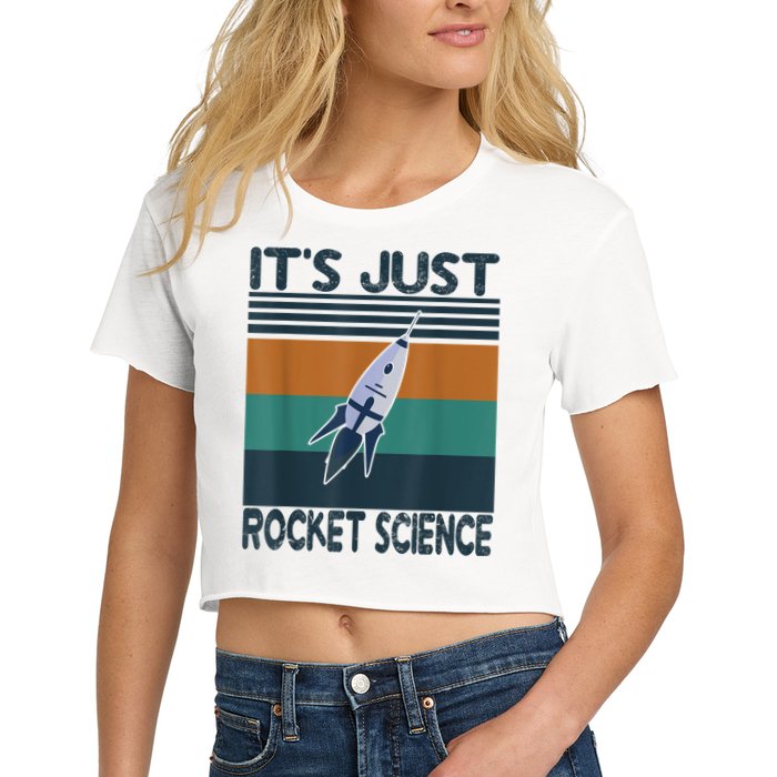 Aerospace Engineering Gifts It's Just Rocket Science Space Crop Top
