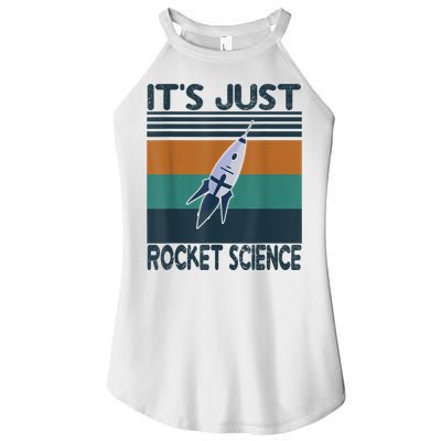 Aerospace Engineering Gifts It's Just Rocket Science Space Women's Perfect Tri Rocker Tank